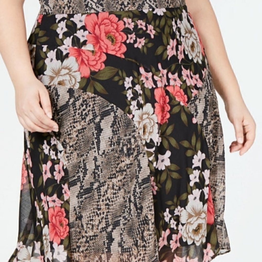 INC SKIRT PLUS SIZE 22W MIX PRINT FLORAL‎ SUMMER - Picture 8 of 14